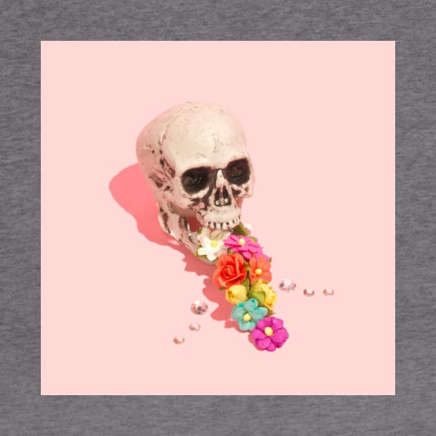 Flower Skull by NoMonkeyB